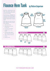 Yours Truly | Flounce Hem Tank PDF Sewing Pattern